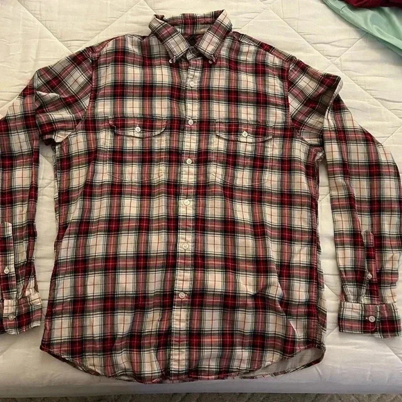GAP Other - Men’s Gap Red Plaid Button Down Shirt Size Large